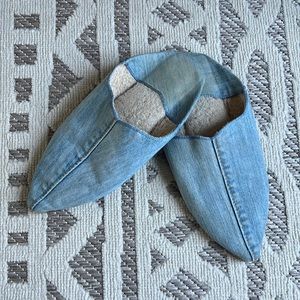 Brother Vellies Denim Babouche Slides